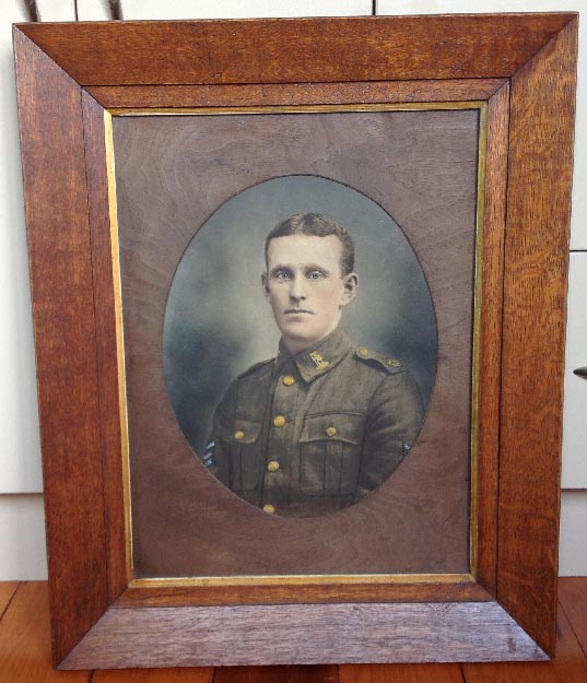 WWI large military photograph of a New Zealand Rifle Brigade soldier